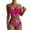 Hot Pink, variant on TOOYOU Sports Brazilian Hawaii Women Print Bikinis Swimsuit Push Up Bikini Set Two Pieces Beach Bathing Suit Swimwear Biquinis Micro Bikinis Brazilian