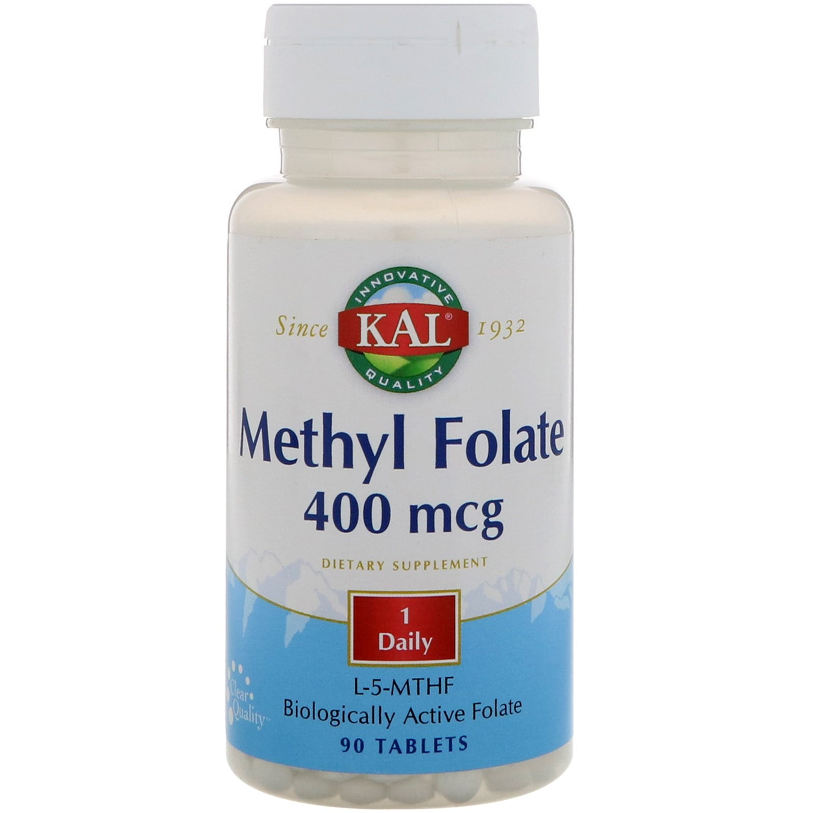 Kal Methyl Folate 400 Mcg 5 Mthf Active Form Healthy Heart