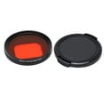 thumbnail image 1 of Filtre de Plongée Rouge, Filtre à Lentille Rouge Oléophobe 52mm pour 9 Caméras d'Action, 1 of 8