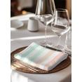 thumbnail image 6 of Peach Pink Green Ombre Cloth Napkins Set of 6 Reusable Dinner Napkins, Farmhouse Stripe Modern Cocktail Napkin Washable Table Napkins for Wedding/Holiday Party/Baby Shower 20"x20", 6 of 7