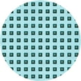 thumbnail image 1 of Ahgly Company Indoor Round Patterned Deep-Sea Green Area Rugs, 8' Round, 1 of 6