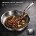 thumbnail image 2 of Titanium Pan - 2026 Upgraded Pure Titanium Frying Pan with Lid 12" Non Stick, Hammered Chef-Grade Design, Dishwasher-Safe, Healthy Cookware (28cm/11.02in, With Lid), 2 of 7