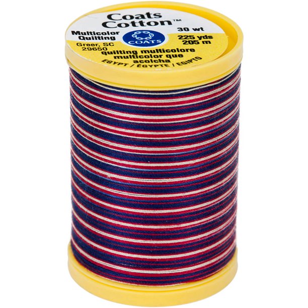 Cotton Machine Quilting Thread, Multicolor 225yd, Americana Walmart