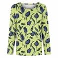 thumbnail image 5 of Cilsoka Women's Casual Long Sleeve Shirts Vintage Print Pullover Top Fall Fashion Outfits Clothes, Ladies Tops and Blouses Dressy, 5 of 6