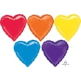 thumbnail image 1 of Anagram International Party-Eh! Rainbow Heart Balloon, 1 of 1
