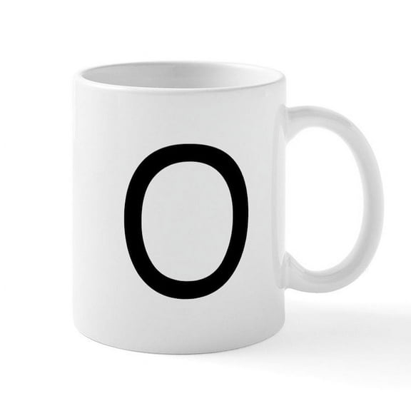CafePress - The Letter O Mug - 11 oz Ceramic Mug - Novelty Coffee Tea Cup