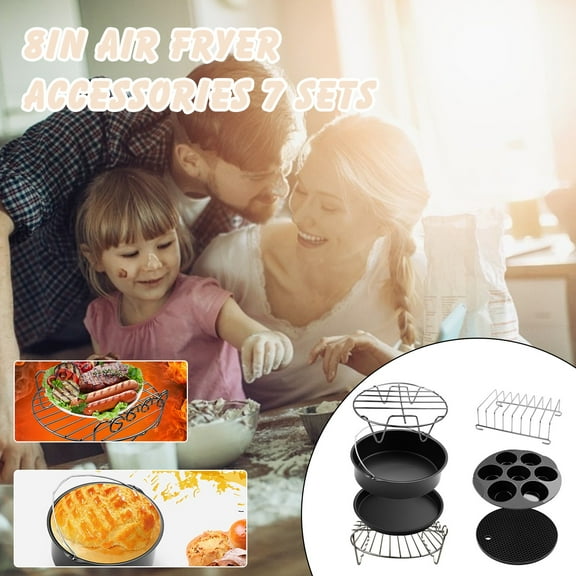 Air Fryer,Air Inch Barrel 4.8QT-6.3QT 7 8 Air Cake with for Fryer PCS Accessories Fryer Kitchen，Dining Bar