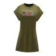 thumbnail image 2 of Vestido corto de verano para mujer, vestido formal para adolescentes, para ir de compras M, 2 of 7