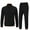 Black, variant on Weilanxin Men's Tracksuits Sweatsuits for Men Set Track Suits 2 Piece Casual Athletic Jogging Warm Up Full Zip Sweat Suits Black L