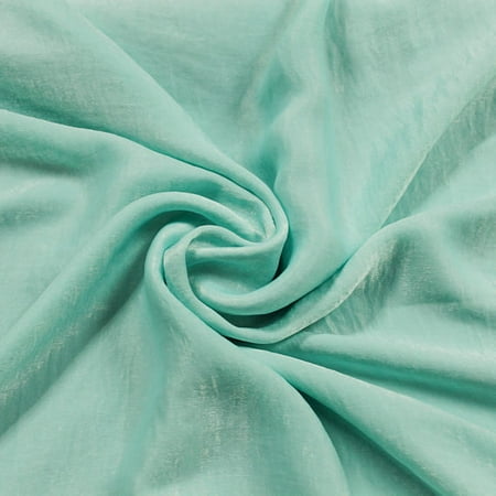 Seafoam Pale Soft Poly Sand Wash Satin Fabric by the Yard