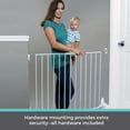 thumbnail image 2 of Toddleroo by North States Baby Gate for Stairs and Doorways: Essential Stairway & Walkway Gate, Fits Openings 24.5-40.25 Wide. Safety Latch, Hardware Mount. (30 Tall, White), 2 of 5