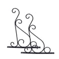 thumbnail image 3 of Outdoor Hanging Bracket,Outdoor Hanging Brackets Durable Hanging Plants Bracket Wall Hook Streamlined Design, 3 of 8