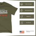 thumbnail image 4 of Tee Hunt Find Your Patience Before I Lose Mine Funny T-Shirt Sarcasm Men's Tee, Military Green, X-Large, 4 of 5