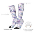 thumbnail image 4 of Pofeuu white Skull crystal flower Print Stockings, Adult Running Hiking Socks for Youth and Adult, 4 of 6