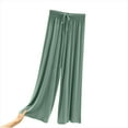thumbnail image 3 of Frnrwgo Solid Color Pajama Pants for Women, Soft Loose Lounge Sleep Bottoms, Elastic Waist Comfy Casual Trousers, 3 of 5