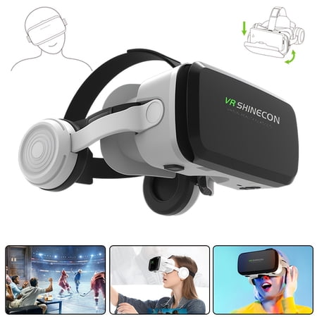 2025 New Model Virtual Reality 3D Glasses Device, VR Goggles, Set, Adjustable Lenses, Designed for Smartphone Viewing, 3D VR Glasses Set