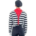 thumbnail image 2 of Men's Mime Costume Set with Makeup Kit Halloween Costume Cosplay, 2 of 4