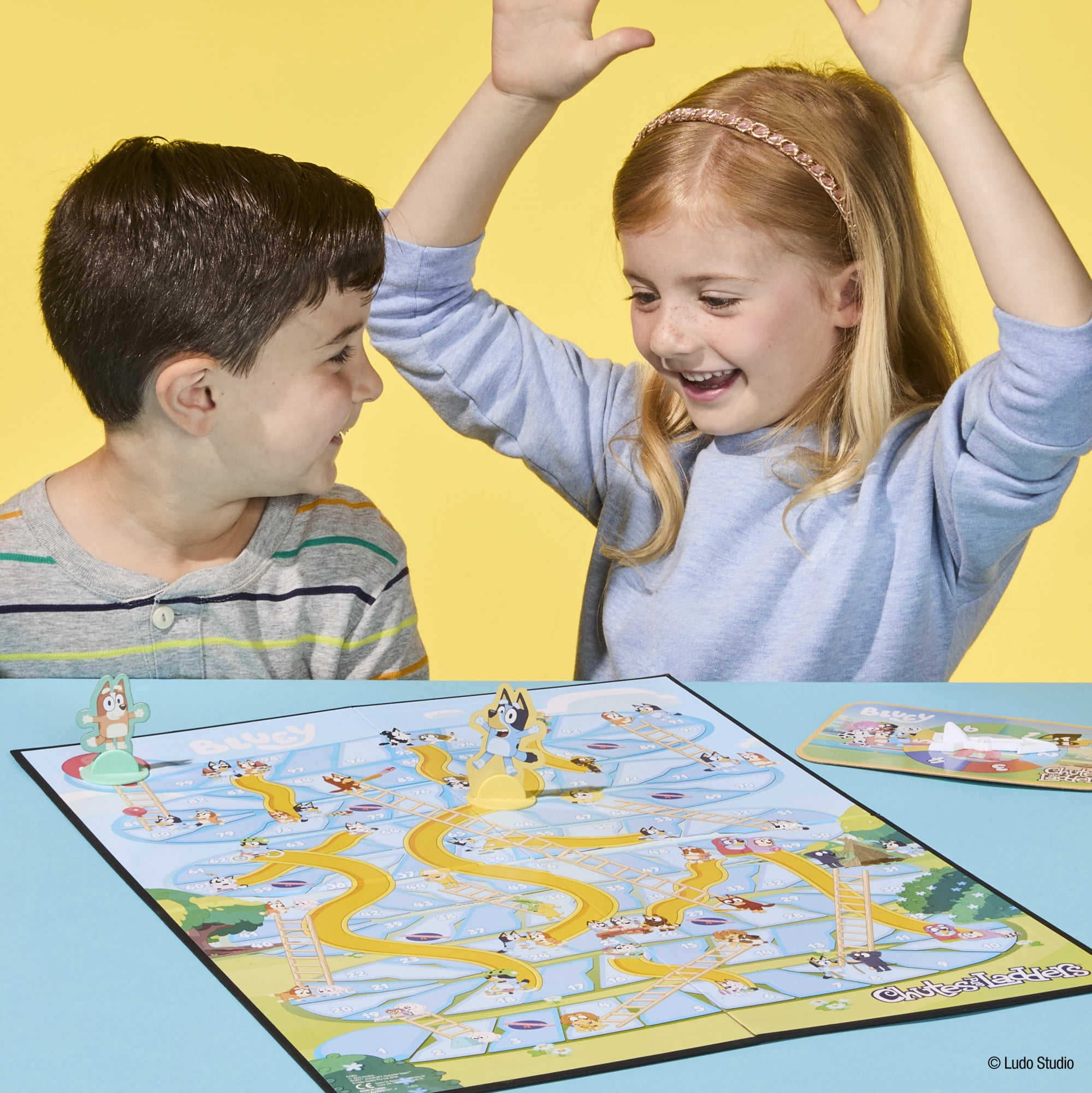 Chutes and Ladders Bluey Edition Kids Board Game, Preschool Games, Gifts for Kids, Ages 3 and up (Walmart Exclusive)