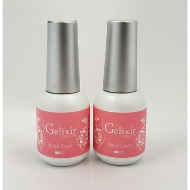 GELIXIR - Manicure Soak Off Gel Base coat 0.5 fl.oz - Pack of 2
