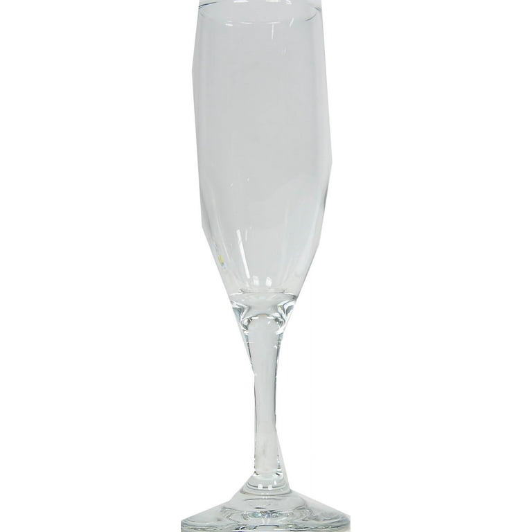 lav Champagne Flutes Glass Set of 6 - Clear Champagne Glasses 7.25 oz -  Mimosa Glasses with Classic …See more lav Champagne Flutes Glass Set of 6 