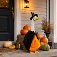 thumbnail image 5 of AZXY HalloweenPorch Goose Outfit, Fits 23‑Inch Porch Goose Statue, Witch‑Themed Goose Clothing, Goose Cloth, Fall Costume for Cement Plastic Goose, Outdoor Yard Patio Garden Porch Decor, 5 of 8