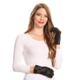 thumbnail image 4 of Sakkas Liya Classic Warm Driving Touch Screen Capable Stretch Gloves Fleece Lined - 17101-black - S/M, 4 of 4