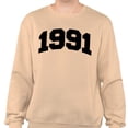 thumbnail image 2 of 1991 College Style Sweatshirt Unisex Medium Sand, 2 of 5
