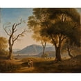 thumbnail image 2 of Abraham Teerlink 24x20 Black Ornate Framed Double Matted Museum Art Print Titled: Italian Landscape, 2 of 5
