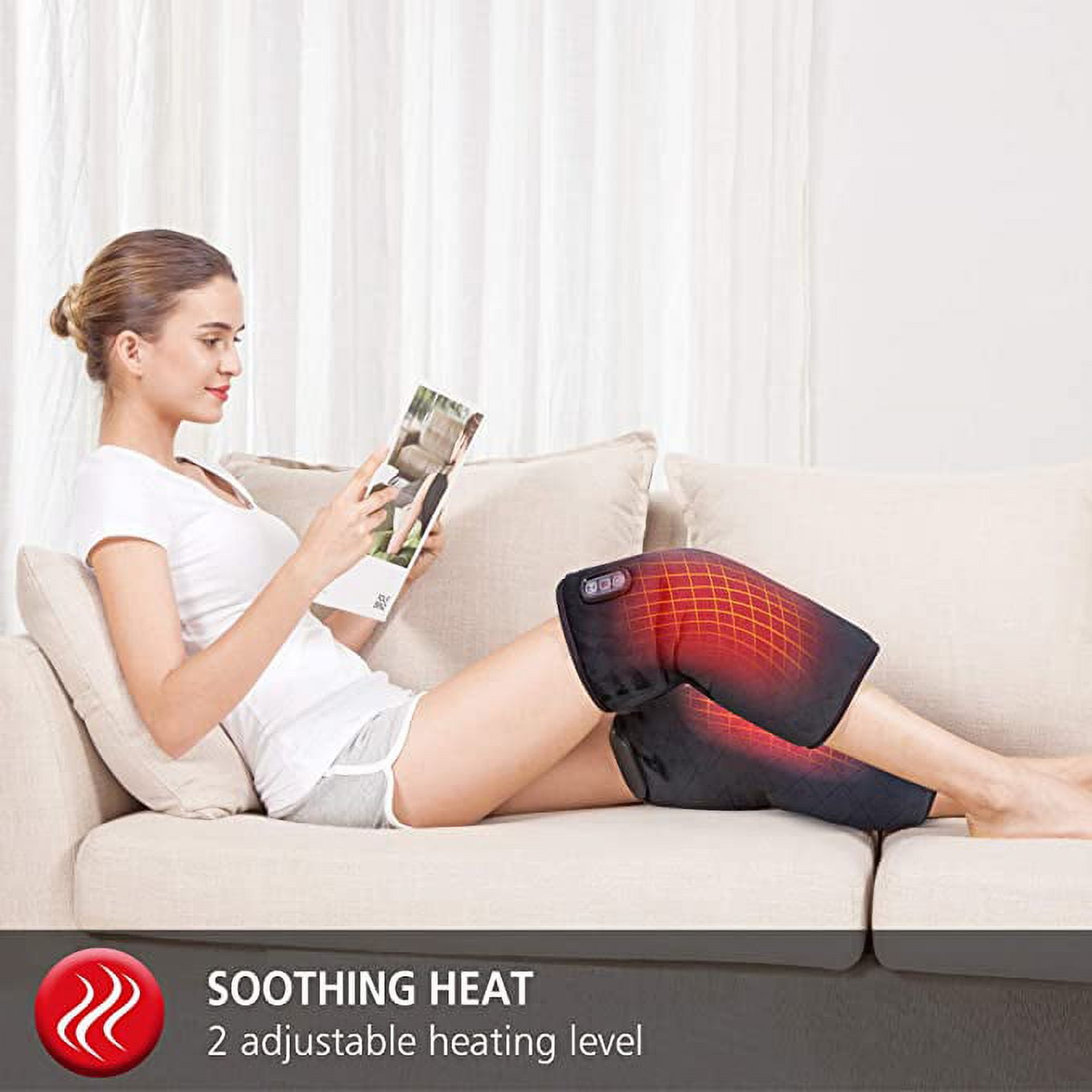 Heated Massaging Knee Brace – USA Medical Supply