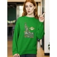 thumbnail image 2 of Idaho State Tourist Map Sweatshirt Women -Image by Shutterstock, Female Medium, 2 of 4