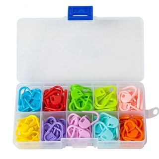 Uxcell Colorful Crochet Stitch Markers Metal Knitting Markers Spiral Locking Stitch Marker 30 Pack