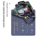 thumbnail image 3 of Bolsa de pesca plegable de gran capacidad shaofei impermeable de tela Oxford 49,5 cm color negro, 3 of 5