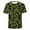 Dark Green, variant on Summer Men's Camo T Shirt Round Neck Short Sleeved Comfortable Tshirts