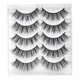 thumbnail image 5 of Xihbxyly Pestañas Postizas 3D, Gruesas y Rizadas, Suaves y de Aspecto Natural, Fáciles de Aplicar, Ideales para Selfies En Bodas y Fiestas, Realzan La Mirada, Paquete de 5 Pares., 5 of 7