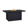 thumbnail image 1 of Calvin 52" Rectangle Metal Propane Fire Pit Table with Hidden Tank in Black Coral, 1 of 9