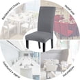 thumbnail image 6 of SearchI Dining  Chair Covers Slipcovers, Spandex Fabric  Removable Washable Short Parsons  Chair Covers  Dining ,, 6 of 7