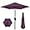 Amethyst Purple, variant on WYDK 7.5ft Heavy-Duty Round Outdoor Market Table Patio Umbrella w/Steel Pole, Push Button Tilt, Easy Crank Lift - Orange