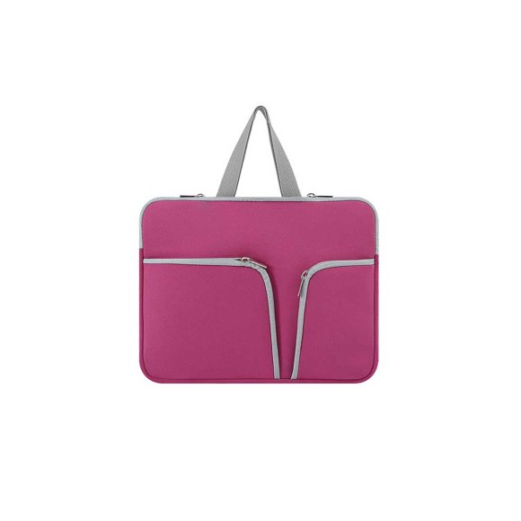 Methold Funda para portátil, funda impermeable para ordenador, bolsa portátil, bolsa de transporte de bolsillo, Protector, compartimentos Relojes inteligentes Rosa roja 15.6 pulgadas