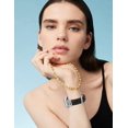 thumbnail image 5 of Wearlizer Leather Watch Band Compatible with Apple Watch Bands Women 38/40/41/42/44/45/46/49mm Slim X-Shape Metal Buckle Strap for Series 11/10/9/8/7/6/5/4/3/SE/Ultra 3/2/1, 5 of 6