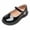 Black, variant on Girls Mary Jane Dress Shoes Platform Loafers Flats School Uniform Closed Toe Shoes for Age 2-13 Years