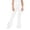 F210-White, variant on FYDUU School Uniform Pants for Girls Stretch Flared Pants Casual Trousers with Split for Kids Autumn Bell Bottoms Casual Slacks 7-8 Years