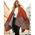 thumbnail image 3 of CAILDANL Women's Shawl Wraps Open Front Poncho Cape Oversized Sweaters Casual Cardigan Shawls for Fall Winter, 3 of 5