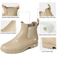 thumbnail image 3 of Ecetana Women's Short Rain Boots Waterproof Chelsea Boots Ankle Garden Shoes for Ladies Non Slip Outdoor Work Booties, 3 of 6