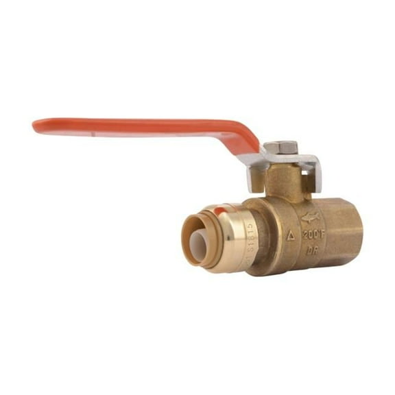 Cash Acme - Sharkbite UR22182 0.5 SB x 0.5 FNPT LF SB Ball Valve