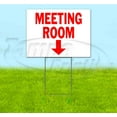 thumbnail image 1 of Meeting Room Down (18" x 24") Yard Sign, Includes Metal Step Stake, 1 of 6