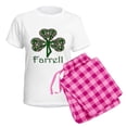 thumbnail image 5 of CafePress - Farrell Shamrock Women's Light Pajamas - Women's Short Sleeve Print T-Shirt and Pants Light Cotton Pajama Set, 5 of 7