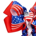 thumbnail image 6 of Wxirdiow Little Girls Hair Accessories Independence Day Bouncy 3D Bow Hair Accessory For Childrens Festivals Red Size,One Size, 6 of 6