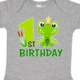 thumbnail image 4 of Inktastic 1st Birthday Prince Frog Boys Baby Bodysuit, 4 of 5