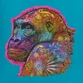 thumbnail image 2 of Colorful Neon Gorilla | Dean Russo Art Animal Lover Men's T-Shirt, Light Turquoise, Small, 2 of 6
