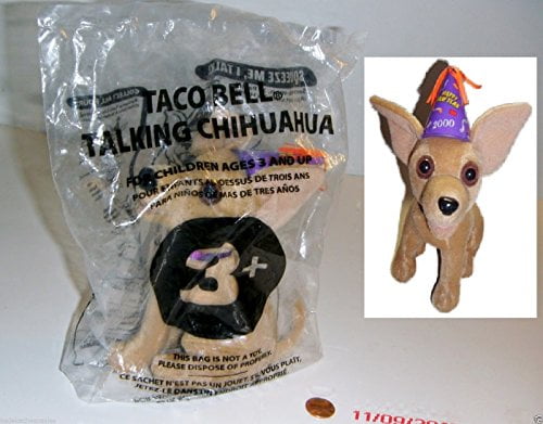 taco bell talking chihuahua plush toy